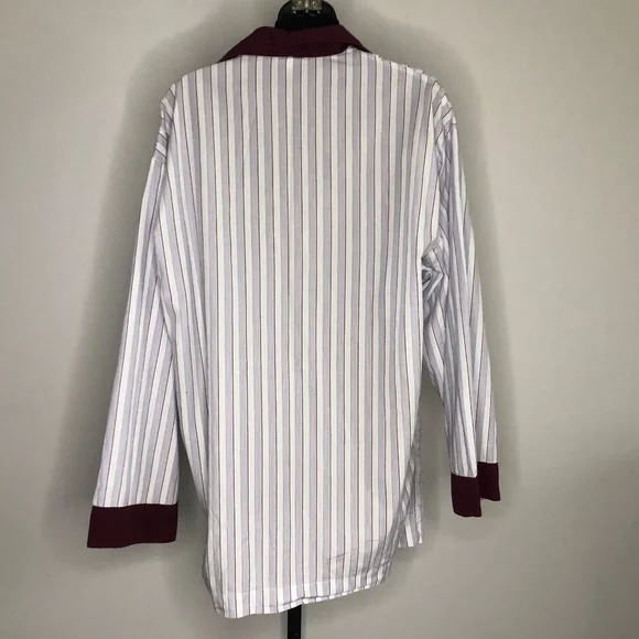 Brioni Multicolored Striped Shirt Pants Pajama Set 100% Cotton Size Medium Italy - Picture 9 of 10